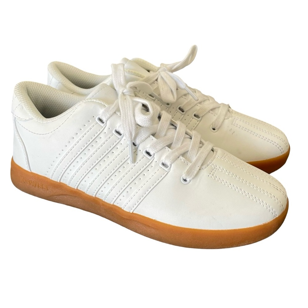 K-Swiss White Classic VN Gum Sole Size 5.5 - Picture 3 of 9